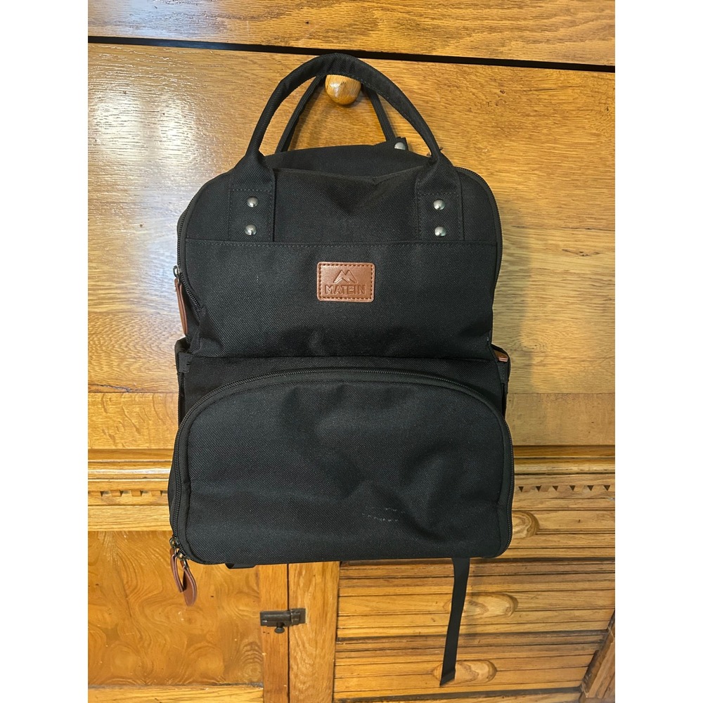 Gorpcore Lunch Backpack Insulated Cooler Laptop Bag Black Travel Work School